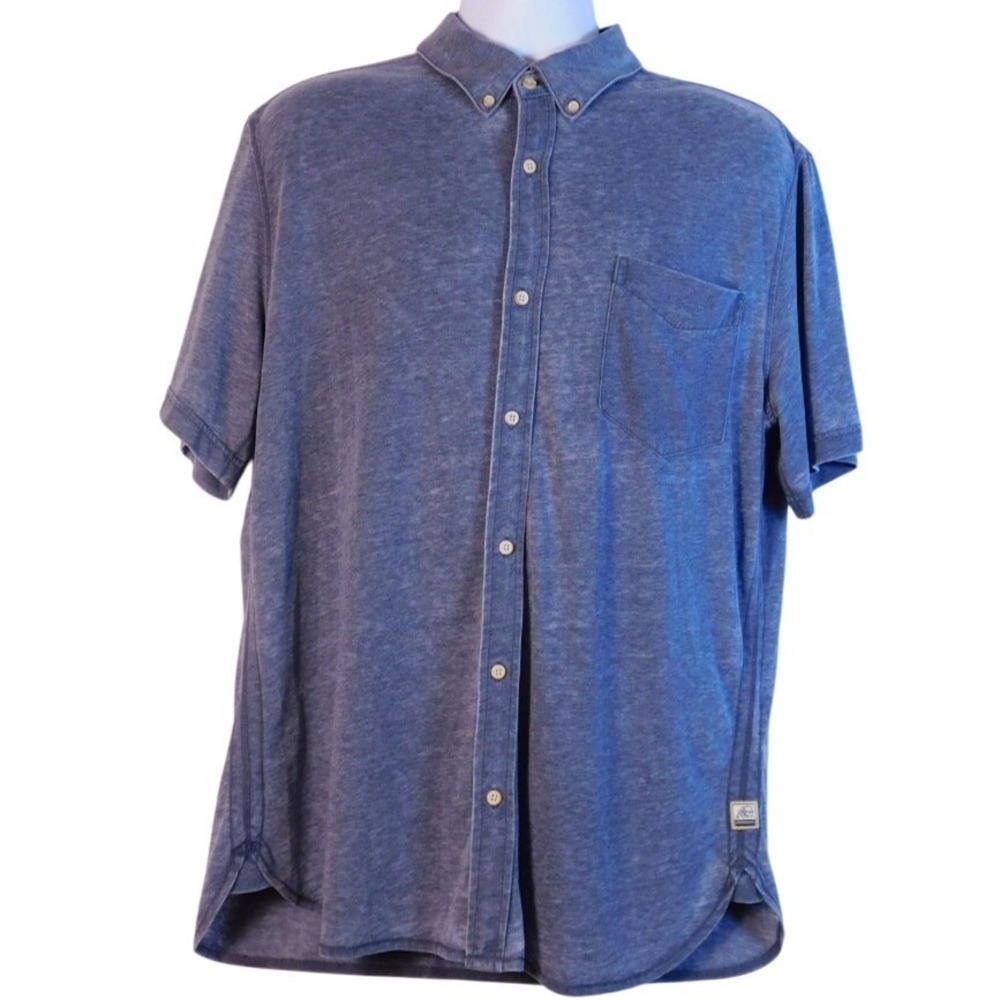 Surfside Supply Men's Tony Burnout Button‎ Down Shirt Beach Vacation Sz XL C164